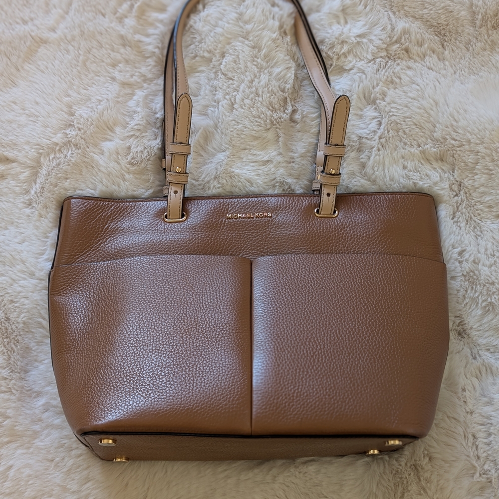 Michael Kors Brown Leather Tote Bag